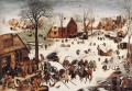 La numeración en Belén, el campesino renacentista flamenco Pieter Bruegel el Viejo